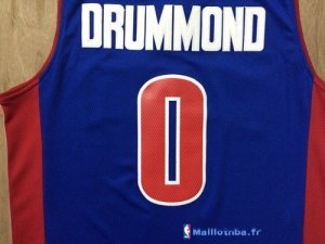 Maillot NBA Pas Cher Detroit Pistons Andre Drummond 0 Bleu