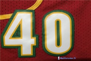 Maillot NBA Pas Cher Seattle Supersonics Shawn Kemp 40 Retro Rouge