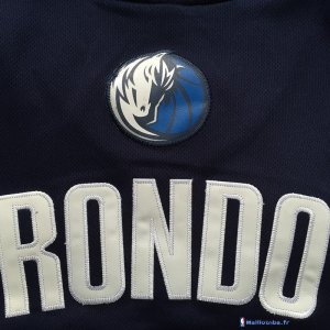 Maillot NBA Pas Cher Dallas Mavericks Rajon Rondo 9 Bleu Profond