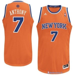 Maillot NBA Pas Cher New York Knicks Carmelo Anthony 7 Orange Bleu