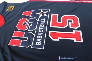 Maillot NBA Pas Cher USA 1992 Johnson 15 Noir