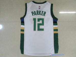 Maillot NBA Pas Cher Milwaukee Bucks Jabari Parker 12 Blanc