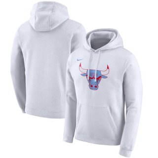 Chicago Bulls Nike White 2019/20 City Edition Club Pullover Hoodie