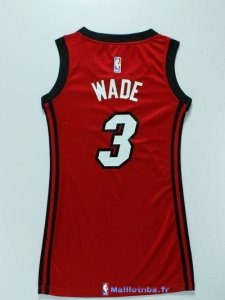 Maillot NBA Pas Cher Miami Heat Femme Dwyane Wadet 3 Rouge