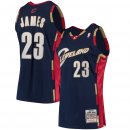 Cleveland Cavaliers LeBron James Mitchell & Ness Navy Alternate 200809 Hardwood Classics Authentic Jersey