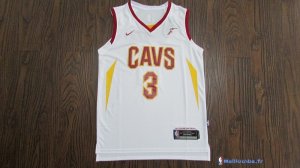 Maillot NBA Pas Cher Cleveland Cavaliers Isaiah Thomas 3 Blanc 2017/18