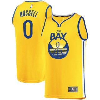 Golden State Warriors D'Angelo Russell Fanatics Branded Gold Fast Break Replica Jersey – Statement Edition