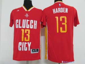 Maillot NBA Pas Cher Houston Rockets James Harden 13 Rouge MC