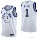 Maillot NBA Pas Cher Golden State Warriors JaVale McGee 1 Nike Retro Blanc 2017/18