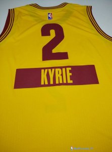 Maillot NBA Pas Cher Noël Cleveland Cavaliers Kyrie 2 Jaune