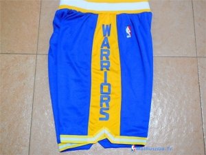 Pantalon NBA Pas Cher Golden State Warriors Retro Bleu