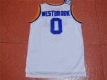 Maillot NCAA Pas Cher UCLA Russell Westbrook 0 Blanc