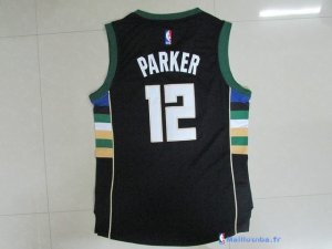 Maillot NBA Pas Cher Milwaukee Bucks Jabari Parker 12 Noir