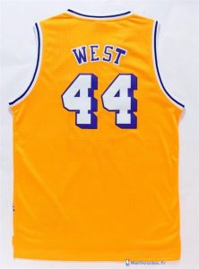 Maillot NBA Pas Cher Los Angeles Lakers Jerry West 44 Jaune