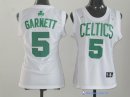 Maillot NBA Pas Cher Boston Celtics Femme Kevin Garnett 5 Blanc