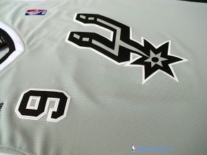 Maillot NBA Pas Cher San Antonio Spurs Tony Parker 9 Gris