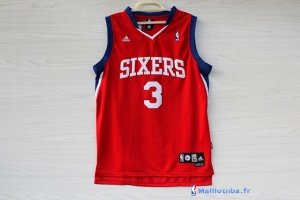 Maillot NBA Pas Cher Philadelphia Sixers Allen Iverson 3 Rouge