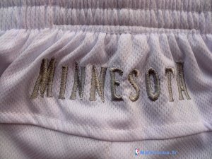 Pantalon NBA Pas Cher Minnesota Timberwolves Blanc
