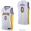 Maillot NBA Pas Cher Los Angeles Lakers Kyle Kuzma 0 Blanc Association 2017/18