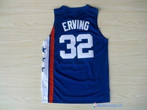 Maillot ABA Pas Cher Brooklyn Nets Erving 32 Bleu