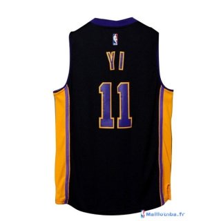 Maillot NBA Pas Cher Los Angeles Lakers Yi 11 Noir