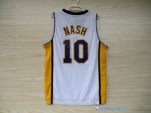 Maillot NBA Pas Cher Los Angeles Lakers Steve Nash 10 Blanc