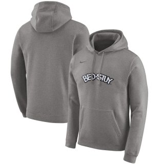 Brooklyn Nets Nike Heather Gray 2019/20 City Edition Club Pullover Hoodie