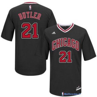 Maillot NBA Pas Cher Chicago Bulls Jimmy Butler 21 Noir MC