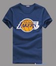T-Shirt NBA Pas Cher Los Angeles Lakers Tinta Bleu 3