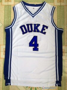 Maillot NCAA Pas Cher Duke J.J.Rougeick 4 Blanc