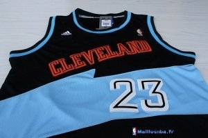 Maillot NBA Pas Cher Cleveland Cavaliers LeBron James 23 Retro Dentelle Noir