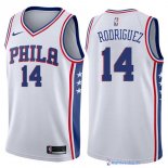 Maillot NBA Pas Cher Philadelphia Sixers James Michael 14 McAdoo Blanc Association 2017/18