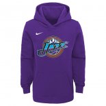 Utah Jazz Nike Purple Hardwood Classics Club Fleece Pullover Hoodie