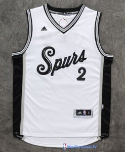 Maillot NBA Pas Cher Noël San Antonio Spurs Leonard 2 Blanc