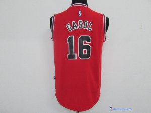 Maillot NBA Pas Cher Chicago Bulls Junior Pau Gasol 16 Rouge