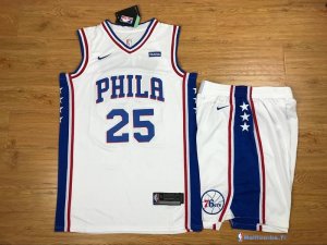 Pantalon NBA Pas Cher Philadelphia Sixers Nike Blanc