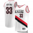Portland Trail Blazers Zach Collins Fanatics Branded White Fast Break Player Jersey - Association Edition