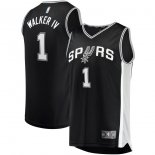 San Antonio Spurs Lonnie Walker Fanatics Branded Black Fast Break Replica Player Jersey - Icon Edition