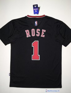 Maillot NBA Pas Cher Chicago Bulls Derrick Rose 1 Noir MC