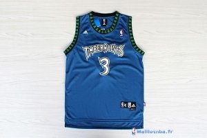 Maillot NBA Pas Cher Minnesota Timberwolves Stephon Marbury 3 Retro Bleu