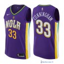 Maillot NBA Pas Cher New Orleans Pelicans Dante Cunningham 33 Nike Purpura Ville 2017/18
