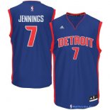 Maillot NBA Pas Cher Detroit Pistons Brandon Jennings 7 Bleu