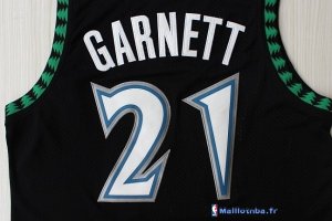 Maillot NBA Pas Cher Minnesota Timberwolves Kevin Garnett 21 Retro Noir