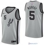 Maillot NBA Pas Cher San Antonio Spurs Dejounte Murray 5 Gris Statement 2017/18