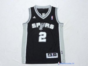 Maillot NBA Pas Cher San Antonio Spurs Junior Kawhi Leonard 2 Noir