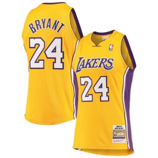 Los Angeles Lakers Kobe Bryant Mitchell & Ness Gold Hardwood Classics 2008-09 Authentic Jersey