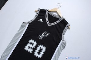 Maillot NBA Pas Cher Noël San Antonio Spurs Manu 20 Noir