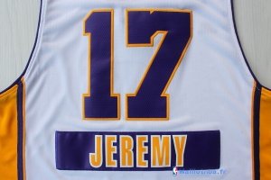 Maillot NBA Pas Cher Noël Los Angeles Lakers Jeremy 17 Blanc