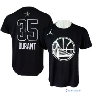 Maillot Manche Courte All Star 2018 Kevin Durant 35 Noir