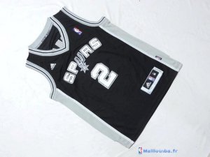 Maillot NBA Pas Cher San Antonio Spurs Junior Kawhi Leonard 2 Noir